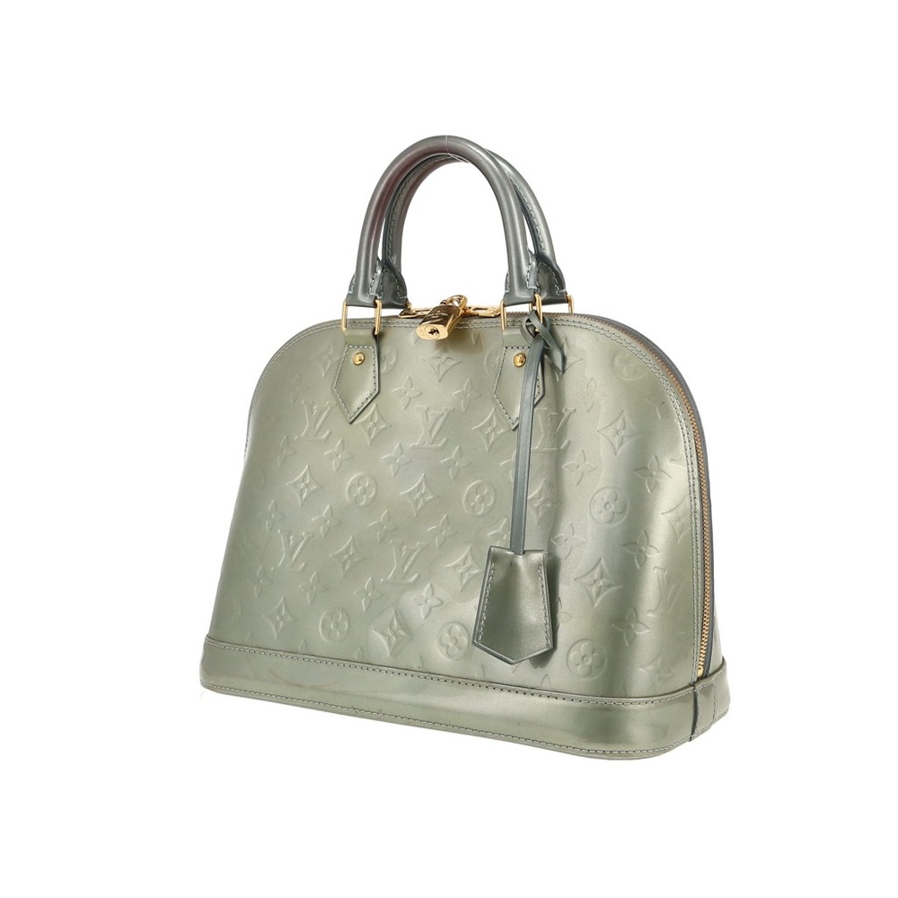 LOUIS VUITTON Collectible Vernis Alma PM in Gris Art Déco